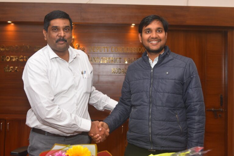 ಶುಕ್ರವಾರದಂದು ನೂತನ ಜಿಲ್ಲಾಧಿಕಾರಿಯಾಗಿ ಎಸ್.ಜೆ ಸೋಮಶೇಖರ್ ಅವರು ಅಧಿಕಾರ ಸ್ವೀಕಾರ