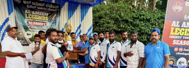 ಪ್ರಥಮ ವರ್ಷದ ಲೆಜೆಂಡ್ಸ್ ಕ್ರಿಕೆಟ್ ಲೀಗ್ ಪಂದ್ಯಾವಳಿಯ ಚಾಂಪಿಯನ್ಸ್ ಪಟ್ಟವನ್ನು ಗುಯ್ಯ ಟೈಟನ್ಸ್ ತನ್ನದಾಗಿಸಿದೆ