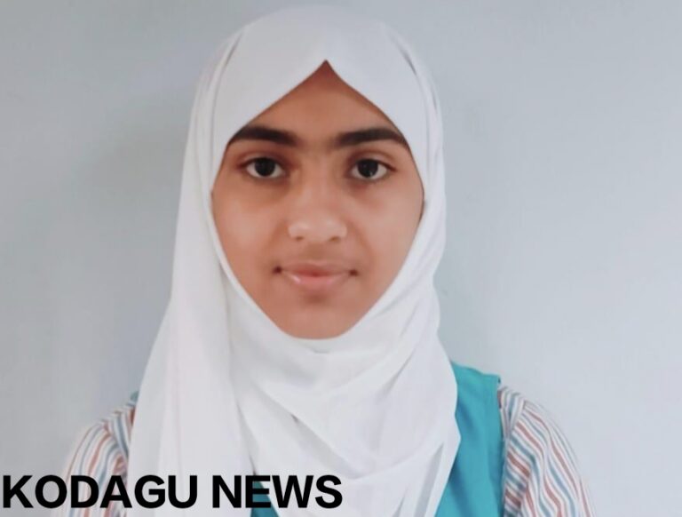 ಮದರಸ ಪಬ್ಲಿಕ್ ಪರೀಕ್ಷೆಯಲ್ಲಿ ಕೊಟ್ಟಮುಡಿ ಮರ್ಕಝ್ ವಿದ್ಯಾರ್ಥಿನಿ ರಈಸಾ ಜಿಲ್ಲೆಗೆ ಪ್ರಥಮ
